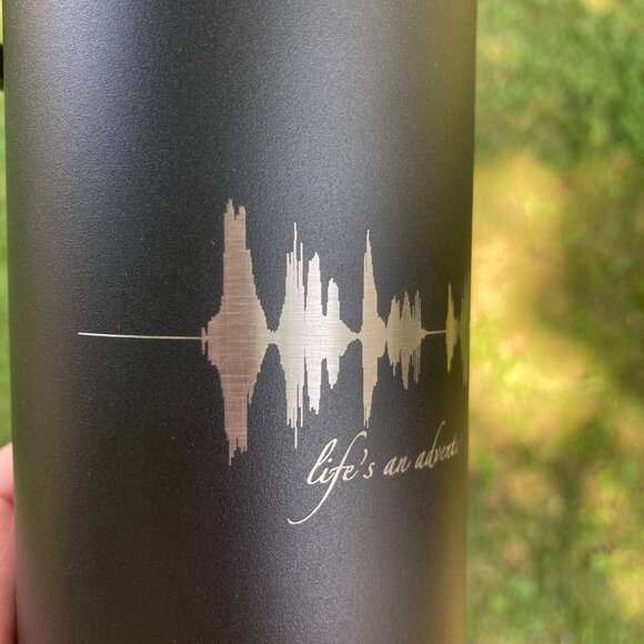 Life's An Adventure, Enjoy The Ride Soundwave 22oz Water Bottle - Picture 11 of 12